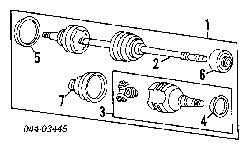 Semieixo traseiro para Toyota Corolla  E11