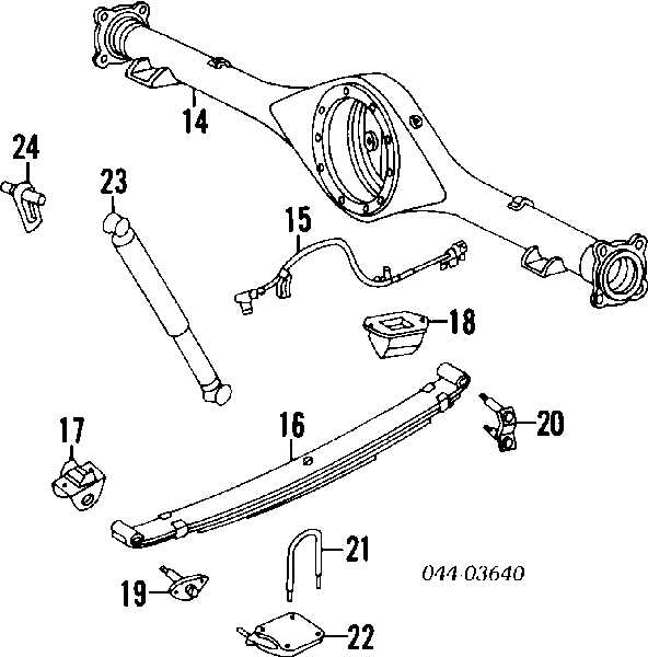9011714044 Toyota Estribo da suspensão de lâminas
