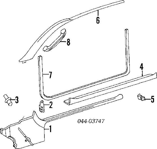 8434943000 Hyundai/Kia Cápsula (prendedor) de fixação de revestimento da porta