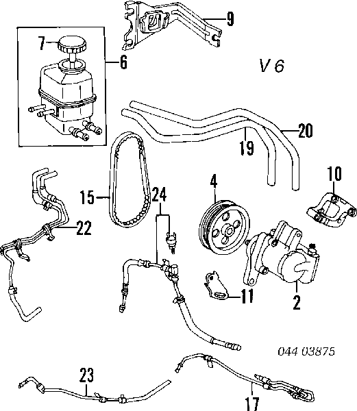 4431132060 Toyota Polia de bomba da Direção hidrâulica assistida