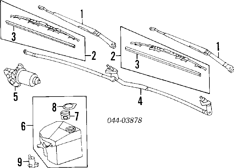 Tanque de fluido para lavador de vidro para Toyota Camry III V10