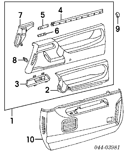 0940908320 Subaru Cápsula (prendedor) de fixação de revestimento da porta