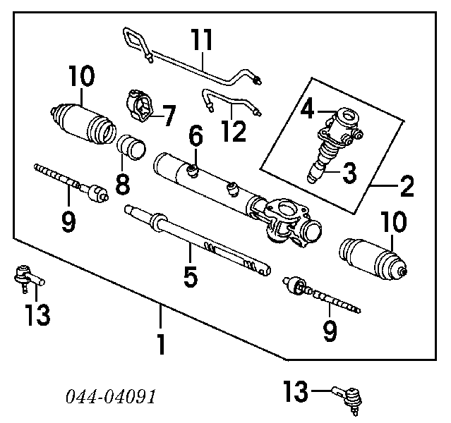 4551733021 Toyota Bucha de fixação da cremalheira da direção