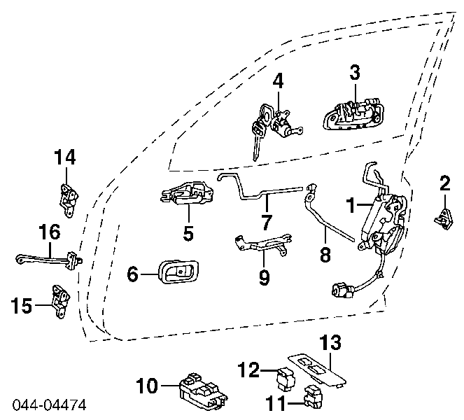 Mecanismo de acionamento de vidro da porta dianteira esquerda Toyota 8482033060 preço, a partir de 102,15 USD