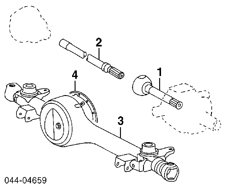 4341260110 Toyota Semieixo (acionador) dianteiro esquerdo