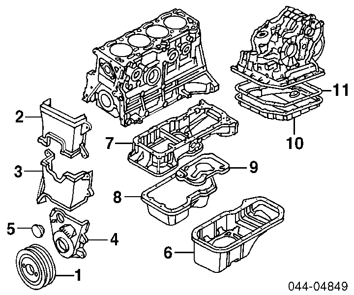 Vedante de panela da Caixa Automática de Mudança/Caixa Mecânica de Mudança para Toyota RAV4 I XA