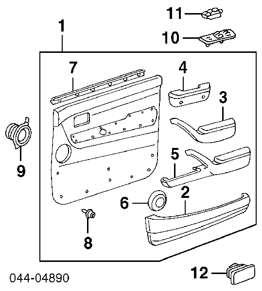 Cápsula (prendedor) de fixação de revestimento da porta Toyota 6777112050 preço, a partir de 0,60 USD