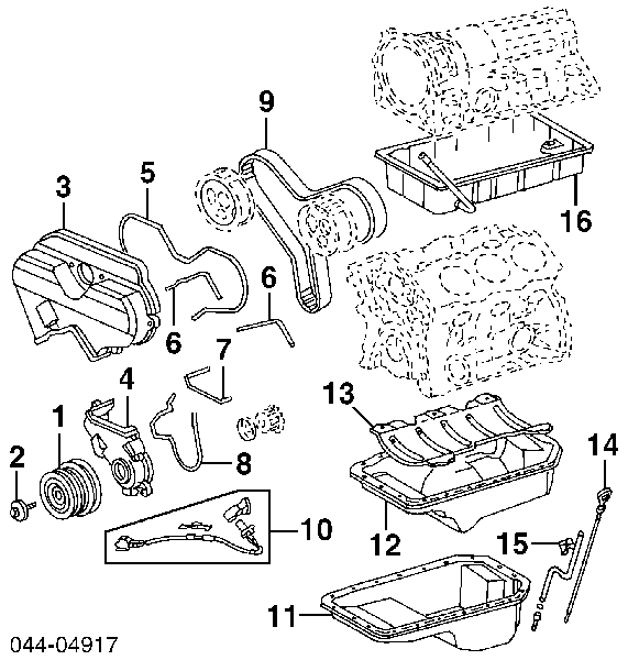  Polia de cambota Toyota 4 Runner SUV (N130) (1987 - 1996) 