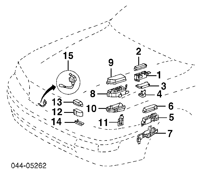 8266307030 Toyota Caixa de unidade de dispositivos de segurança