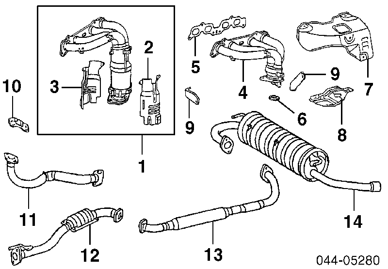 Vedante de tubo de admissão do silenciador Toyota 1745174051 preço, a partir de 12,47 USD