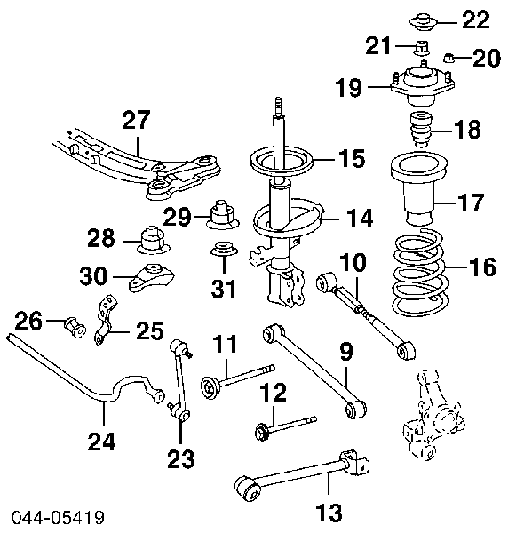 Compre 4825806010 Toyota Espaçador (anel de borracha) da mola traseira inferior