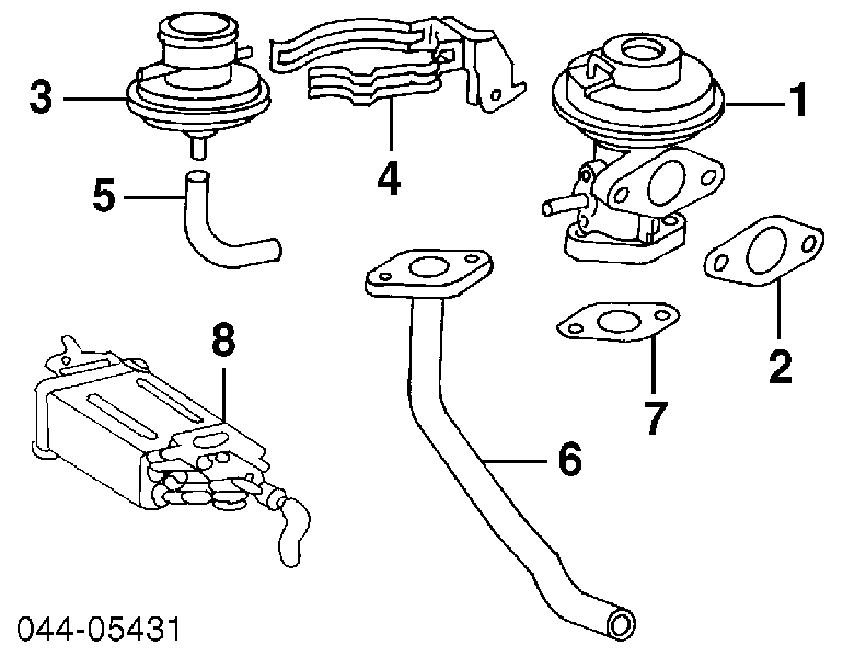 Válvula EGR de recirculação dos gases Toyota RAV4 I Cabrio SXA 10