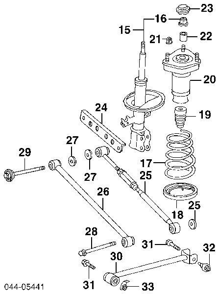 48530A9090 Toyota Amortecedor traseiro direito