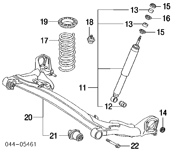 9094801018 Toyota Bucha da haste de amortecedor traseiro
