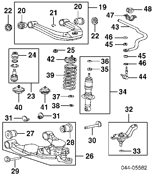 Compre 4806835081 Toyota Braço oscilante inferior direito de suspensão dianteira