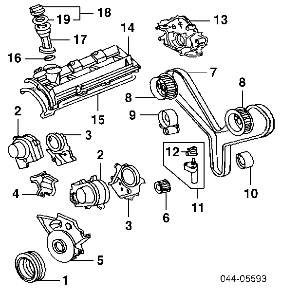 Reguladora de tensão da correia do mecanismo de distribuição de gás Toyota 1354050030 preço, a partir de 42,23 USD
