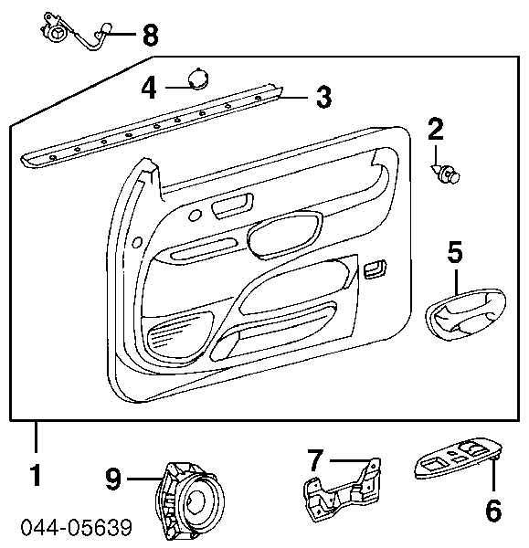 6777128020 Toyota Cápsula (prendedor) de fixação de revestimento da porta