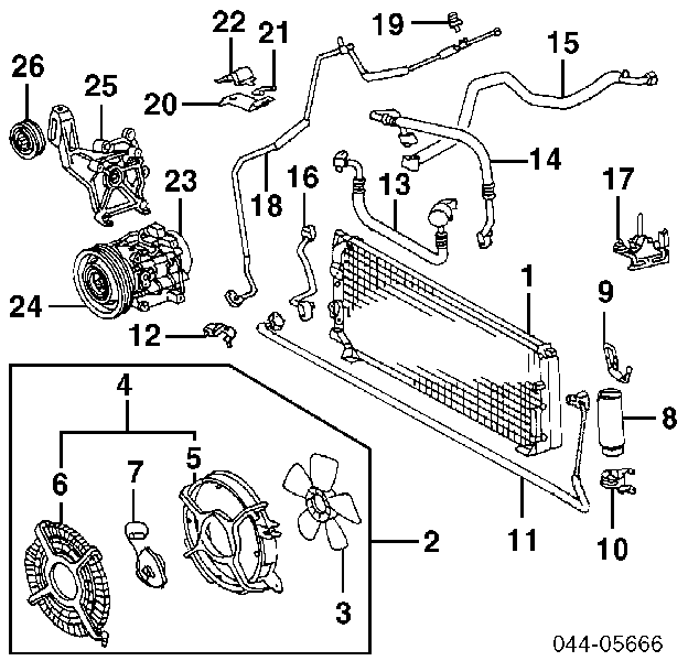 Compre Radiador de aparelho de ar condicionado Toyota Corolla 