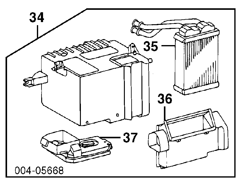 8710712480 Toyota Radiador de forno (de aquecedor)