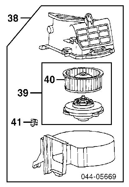 8710312040 Toyota Motor de ventilador de forno (de aquecedor de salão)