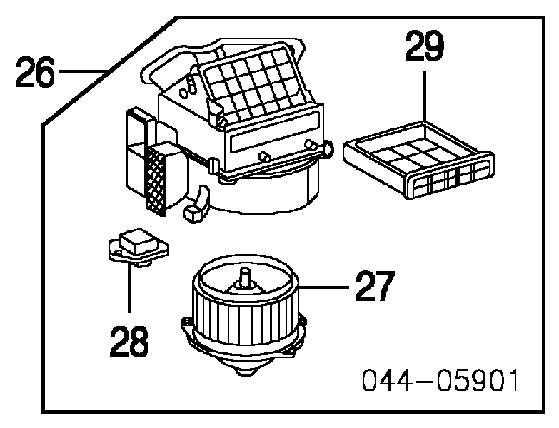 8713820360 Toyota Resistor (resistência) de ventilador de forno (de aquecedor de salão)
