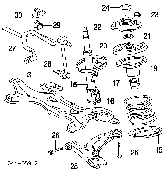 4815847010 Toyota Espaçador (anel de borracha) da mola dianteira inferior