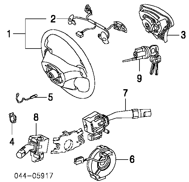8405232030 Toyota Interruptor de fim de carreira de fecho de ignição