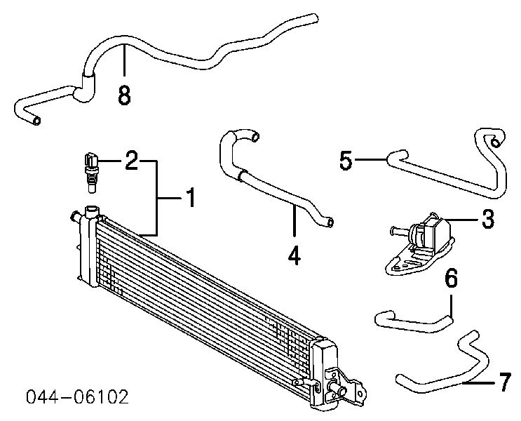 Sensor de temperatura do fluido de esfriamento (de ativação de ventilador do radiador) para Toyota Prius  NHW20