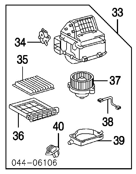 8713949010 Toyota Filtro de salão