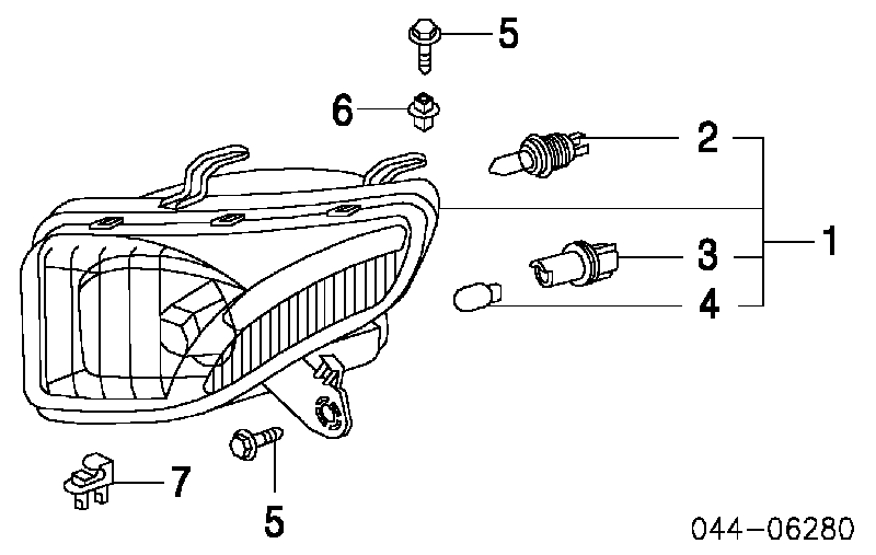 9015950311 Toyota Braçadeira de fixação das luzes