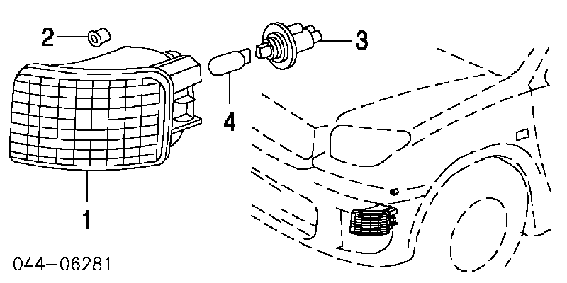 8151142060 Toyota Pisca-pisca direito