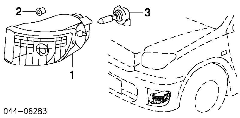 8122142020 Toyota Luzes de nevoeiro esquerdas