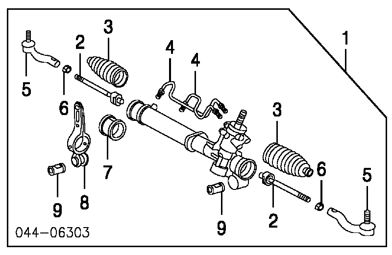 Cremalheira da direção Toyota 4420042120 preço, a partir de 241,86 USD