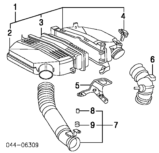 1780128010 Toyota Filtro de ar