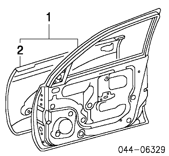 6711142040 Toyota Porta dianteira direita