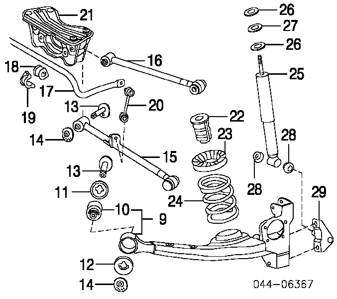 4823142110 Toyota Mola traseira