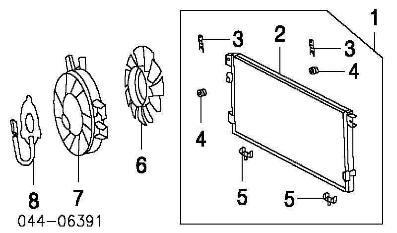 8855034010 Toyota Motor de ventilador de aparelho de ar condicionado