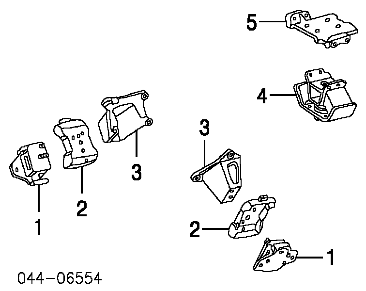  Coxim (suporte) dianteiro de motor Toyota Land Cruiser 90 SUV (J9) (1996 - 2002) 90