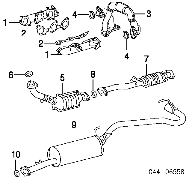Vedante de tubo de admissão do silenciador Toyota 9091706083 preço, a partir de 2,95 USD