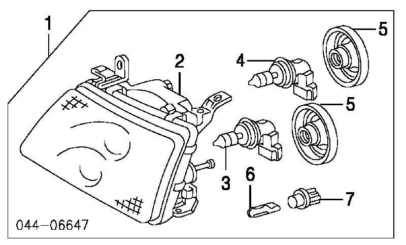 9007565006 Toyota Tampa das luzes traseiras