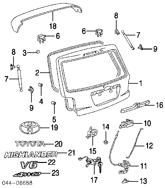 Suporte do radiador montado (painel de montagem de fixação das luzes) Toyota 9054109069 preço, a partir de 4,52 USD