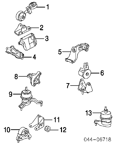 Coxim (suporte) direito de motor Toyota 1236228020 preço, a partir de 66,38 USD