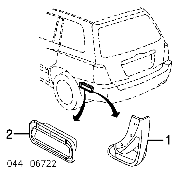 6294012160 Toyota Grelha traseira de ventilação