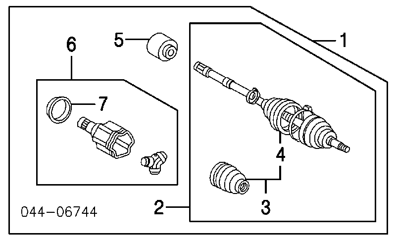 Bota de proteção interna direita de junta homocinética do semieixo dianteiro Toyota 443842180 preço, a partir de 22,51 USD