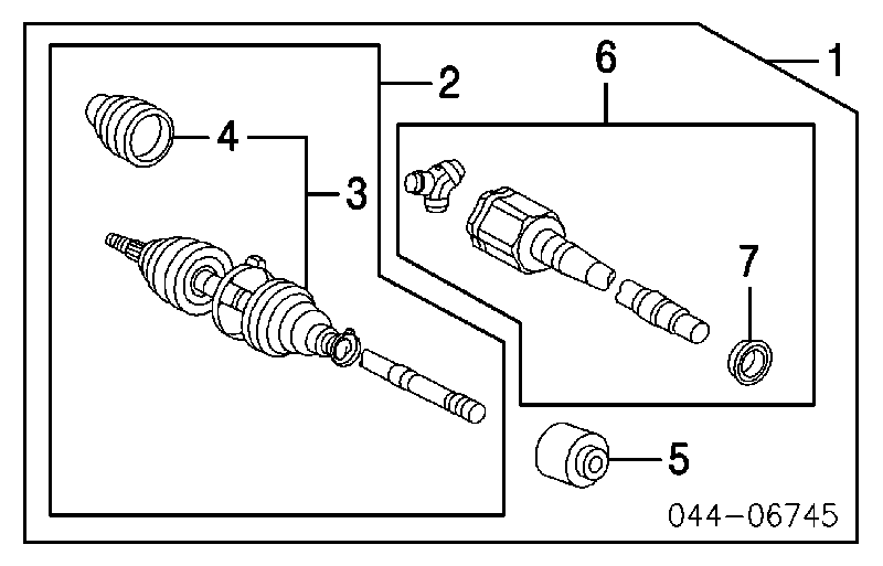 4303042021 Toyota Junta homocinética interna dianteira direita