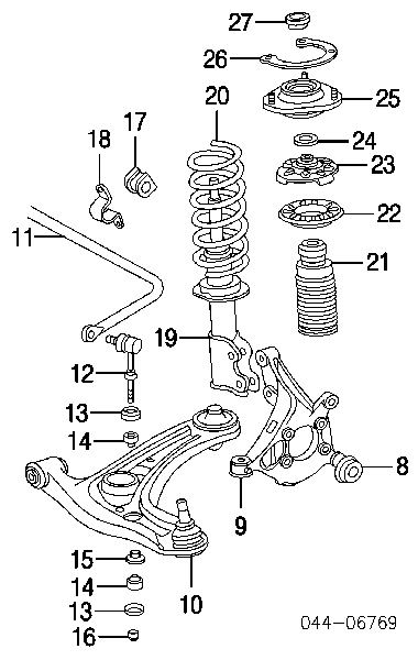 Suporte de amortecedor dianteiro Toyota 4860901050 preço, a partir de 55,56 USD