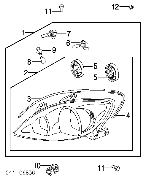 Consola (adaptador) de fixação das luzes dianteiras Toyota 5327144010 preço, a partir de 16,14 USD