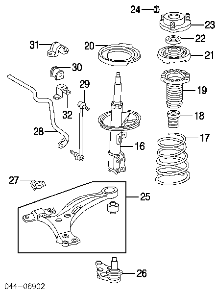Suporte de amortecedor dianteiro Toyota 486090E010 preço, a partir de 74,28 USD