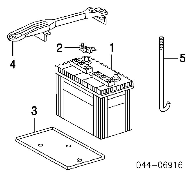 8267560020 Toyota Borne de bateria recarregável (PILHA)