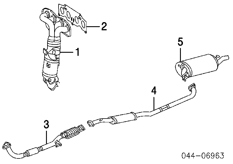 1717328010 Toyota Vedante de tubo coletor de escape